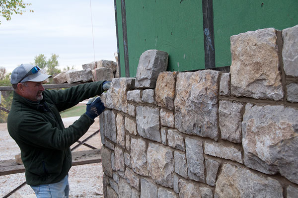 Installing Wall Rock